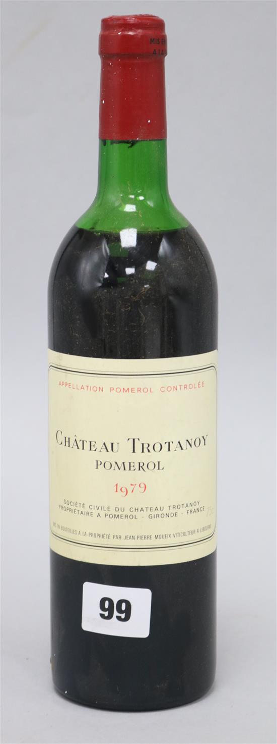 Five bottles of Chateau Trotanoy, Pomerol 1979
